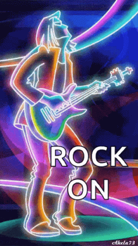 Rock'n'Roll Neon Stimmung
